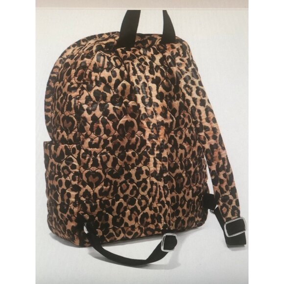 Brighton Heart to Heart  Kingston Leopard quilted Backpack NWT $325 main image 4